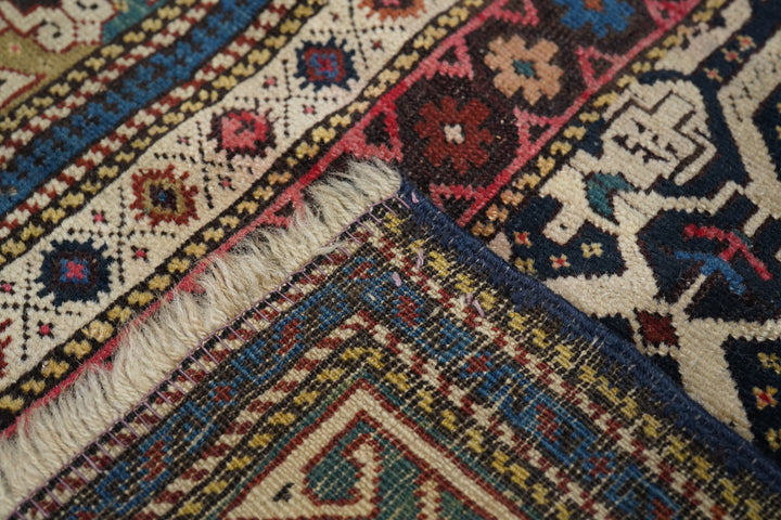 Antique Caucasian Shirvan Rug 3'0" x 4'5''