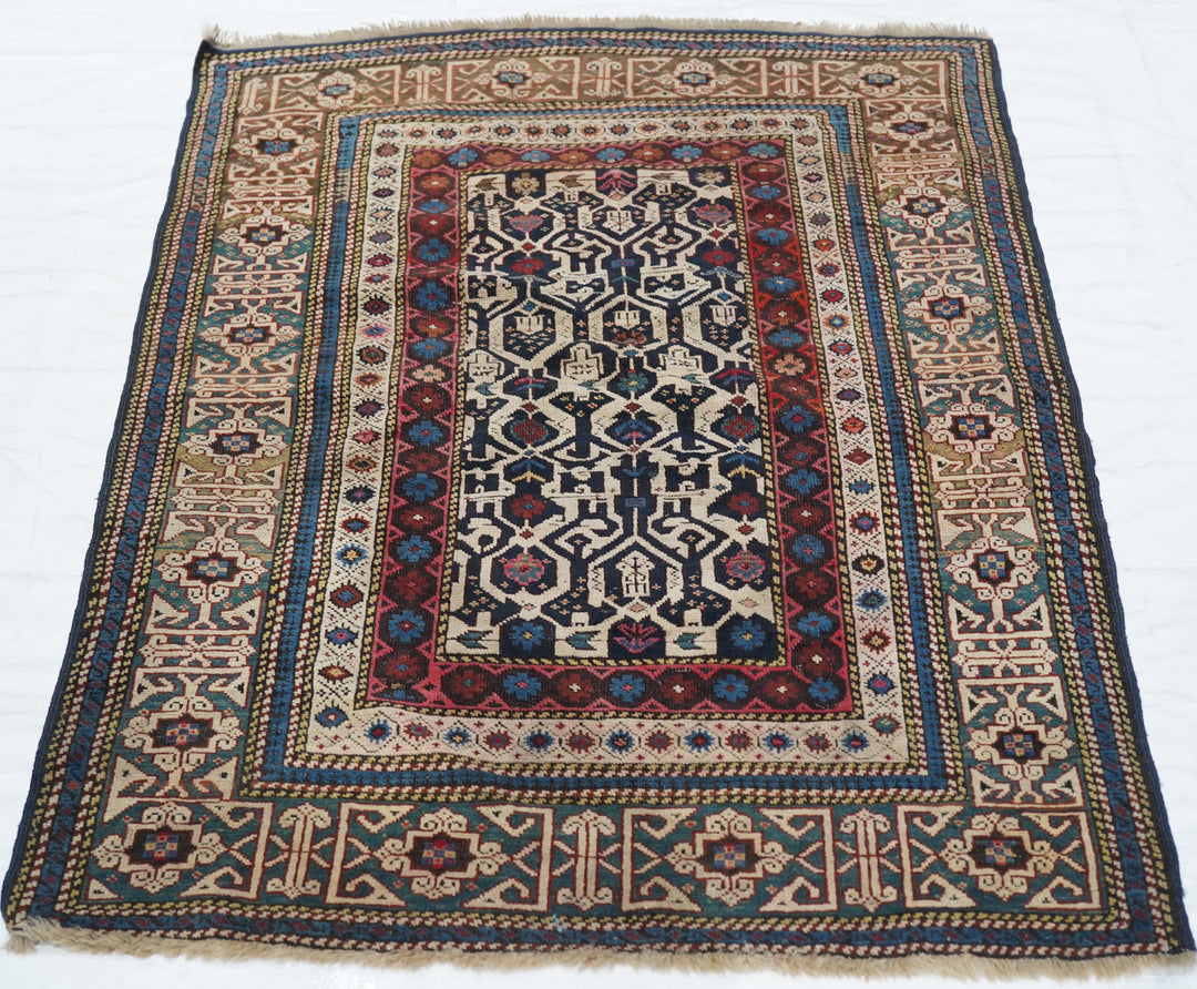 Antique Caucasian Shirvan Rug 3'0" x 4'5''