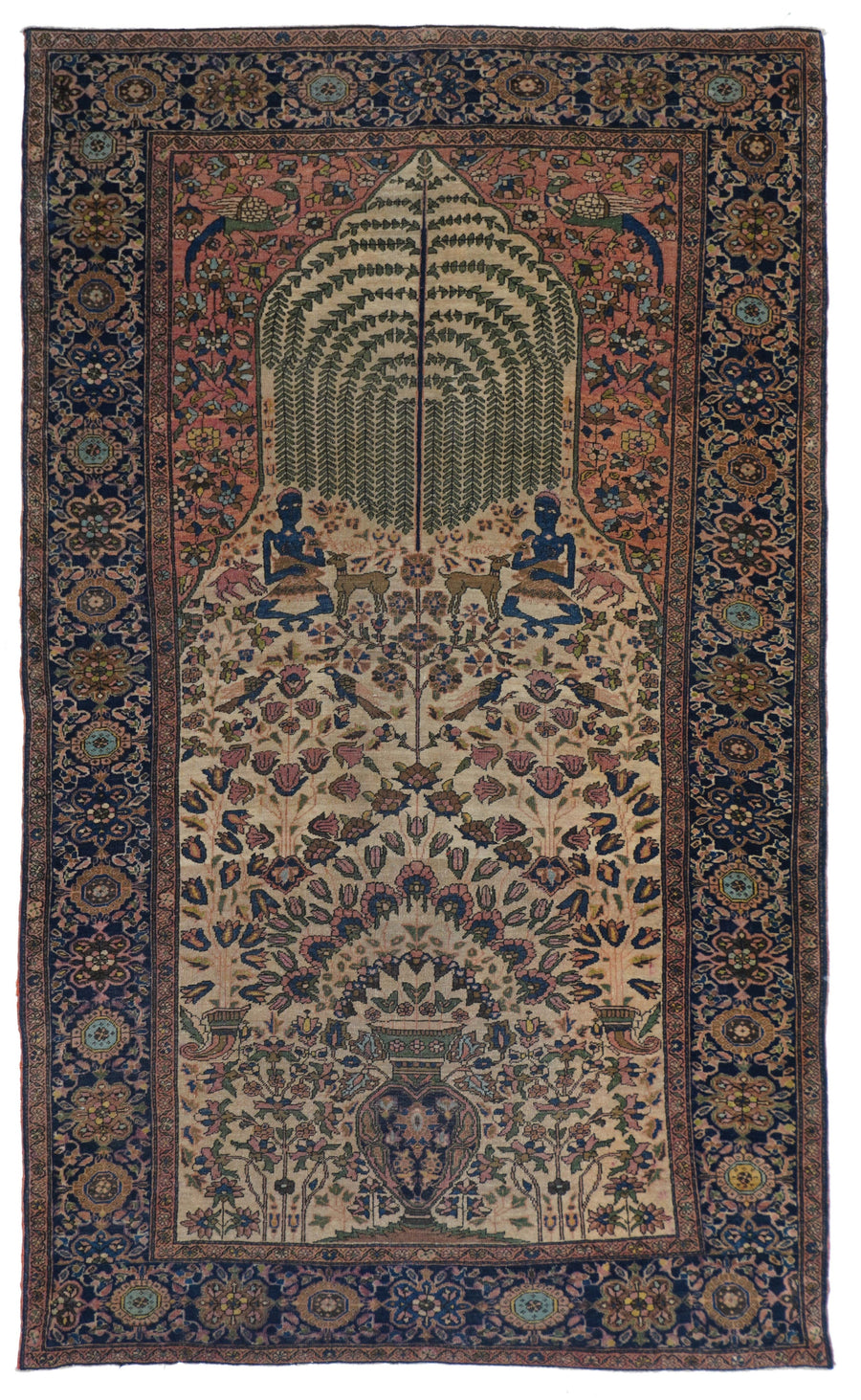 Antique Farahan Sarouk Rug 3'9'' x 6'3''