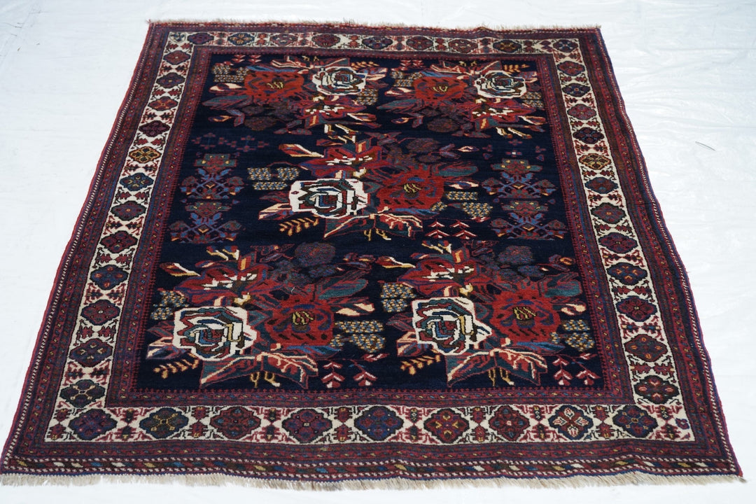 Antique Afshar Rug 4'3'' x 5'5''