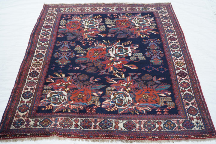 Antique Afshar Rug 4'3'' x 5'5''