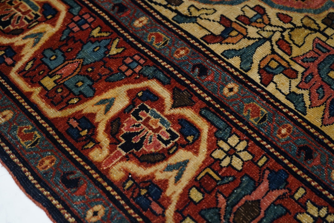 Antique Farahan Sarouk Rug 4'5'' x 6'8''