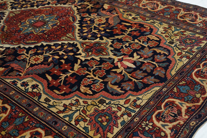 Antique Farahan Sarouk Rug 4'5'' x 6'8''