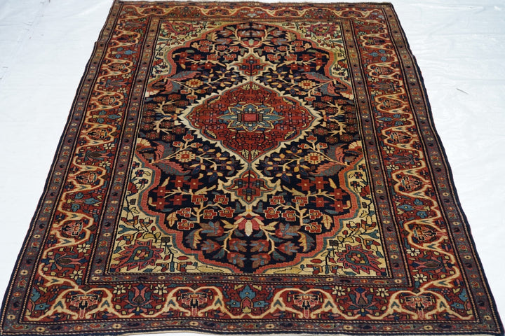 Antique Farahan Sarouk Rug 4'5'' x 6'8''