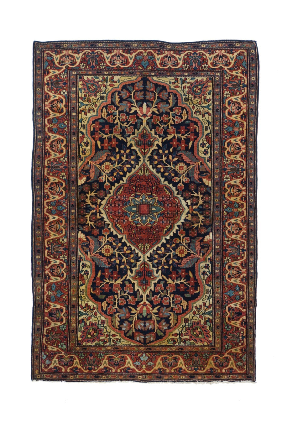 Antique Farahan Sarouk Rug 4'5'' x 6'8''