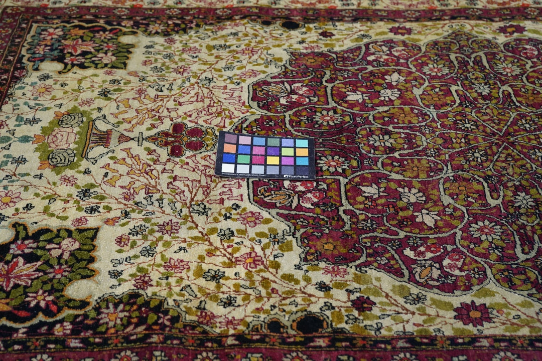 Antique Lavar Kerman Rug 3'8'' x 6'9''