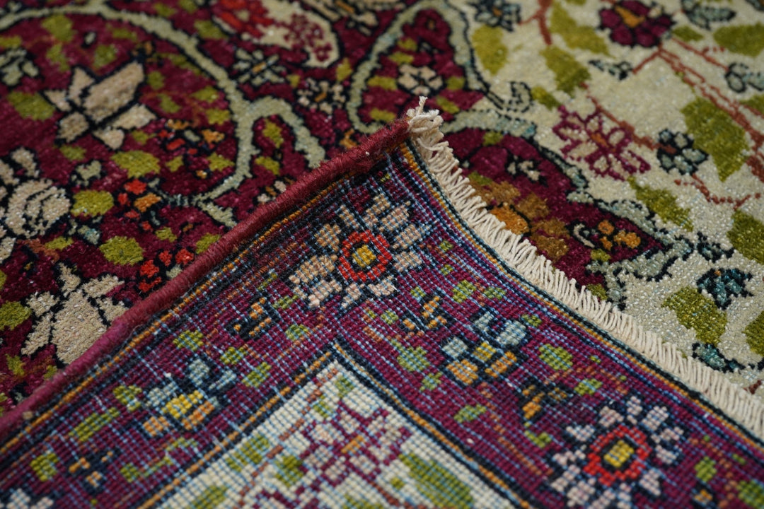 Antique Lavar Kerman Rug 3'8'' x 6'9''