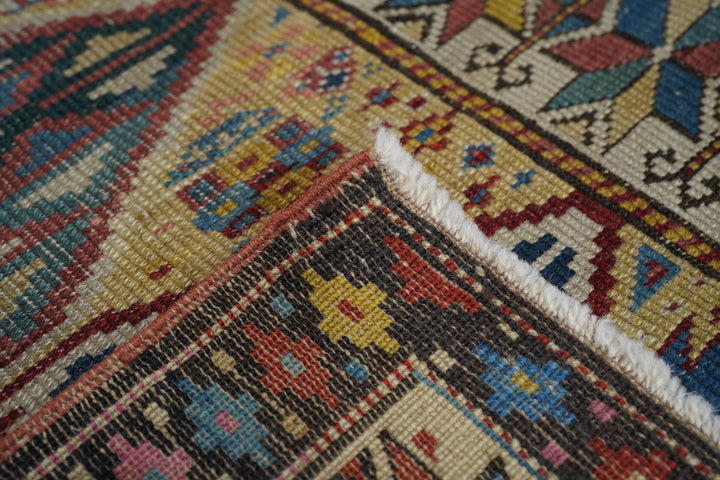 Antique Kuba Rug 3'2'' x 4'9''