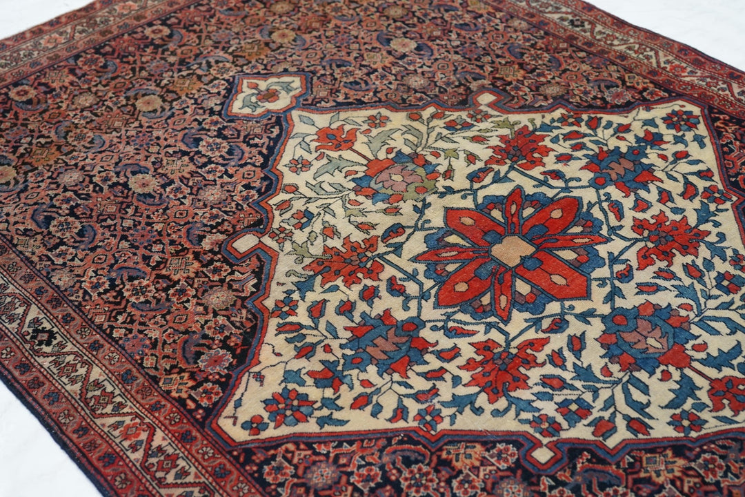 Antique Farahan Sarouk Rug 3'2'' x 4'9''