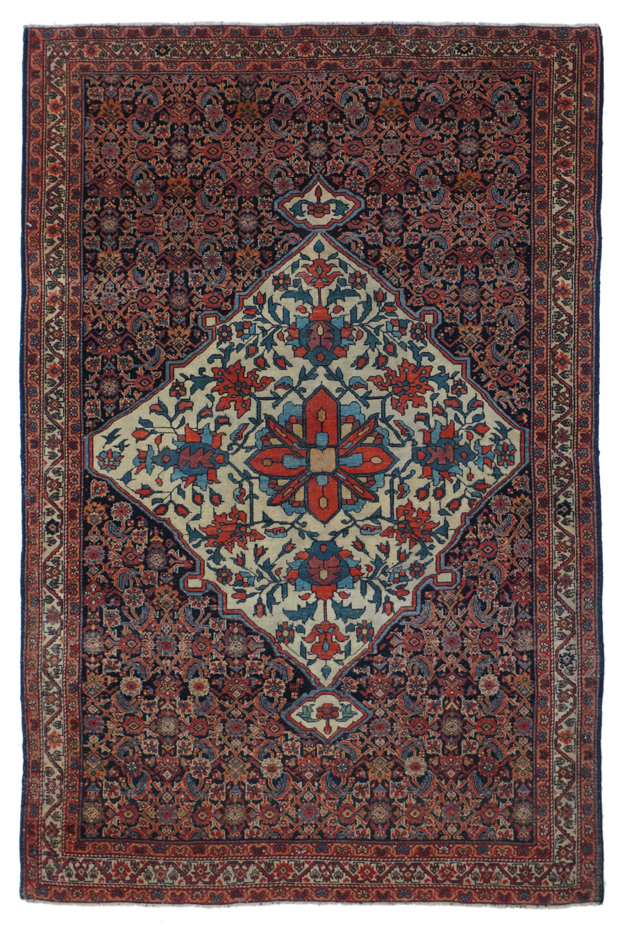 Antique Farahan Sarouk Rug 3'2'' x 4'8''