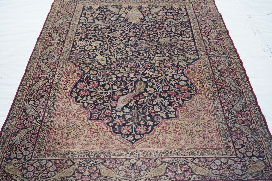 Antique Lavar Kerman Rug 4'9'' x 7'5''