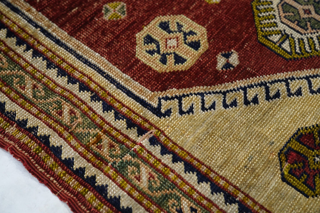 Antique Turkish Anatolian Rug 1'9'' x 2'10''