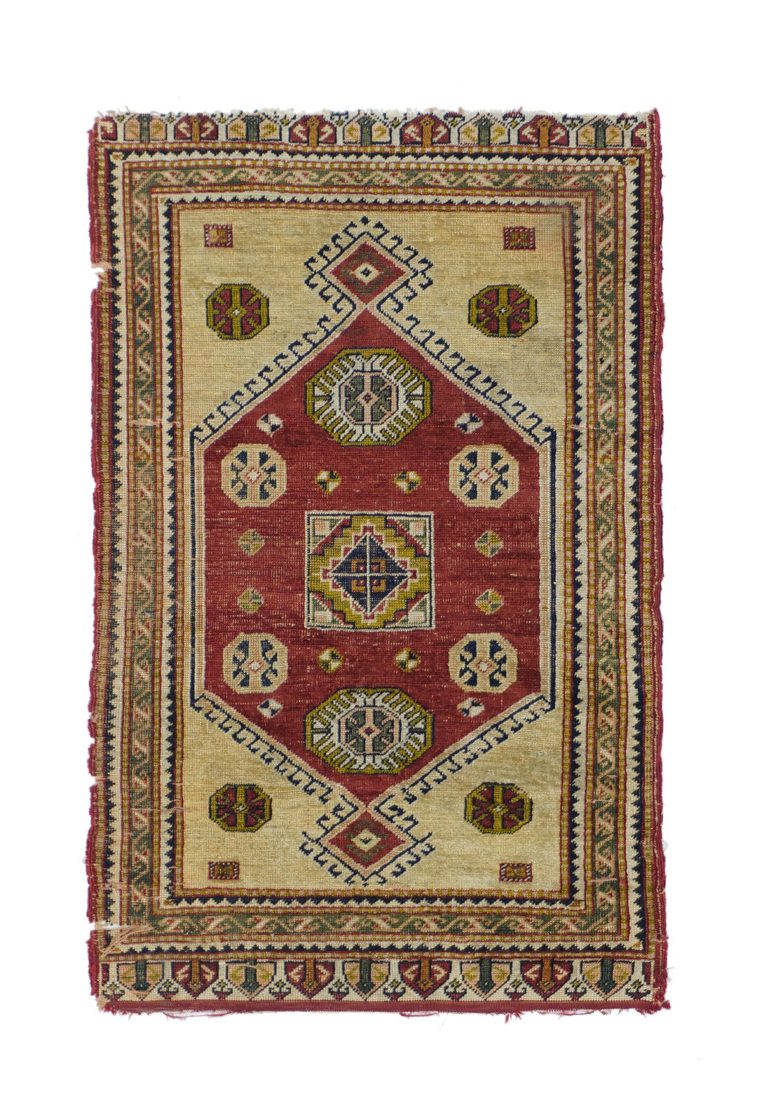 Antique Turkish Anatolian Rug 1'9'' x 2'10''