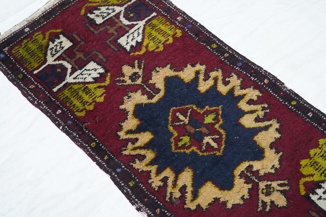 Antique Turkish Anatolian Rug 1'8'' x 4'0"