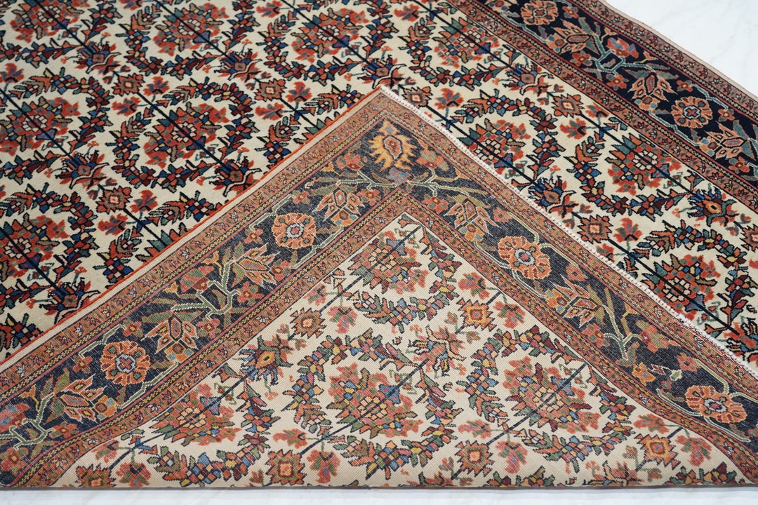 Antique Farahan Sarouk Rug 4'5'' x 6'10''