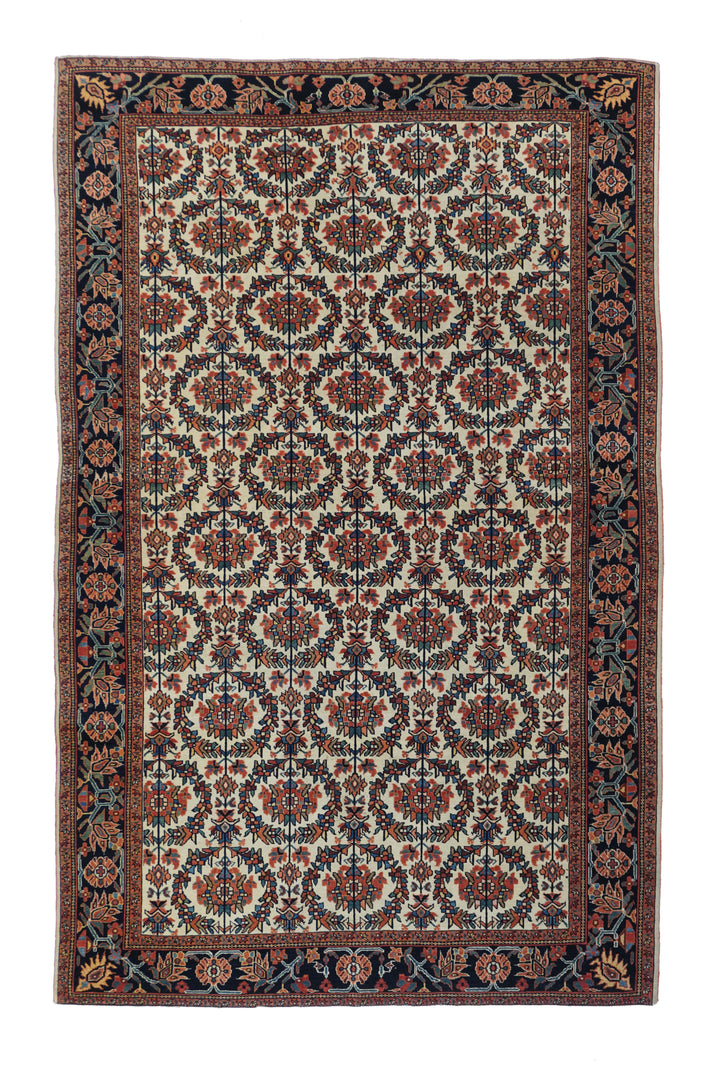 Antique Farahan Sarouk Rug 4'5'' x 6'10''