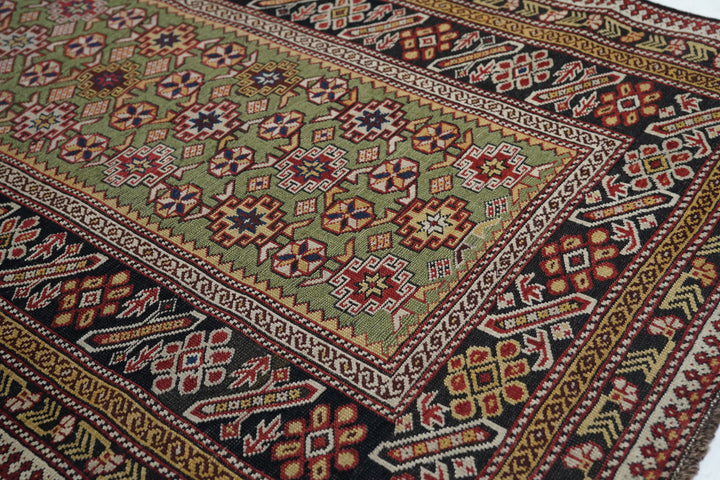 Antique Caucasian Shirvan Rug 3'6'' x 6'9''