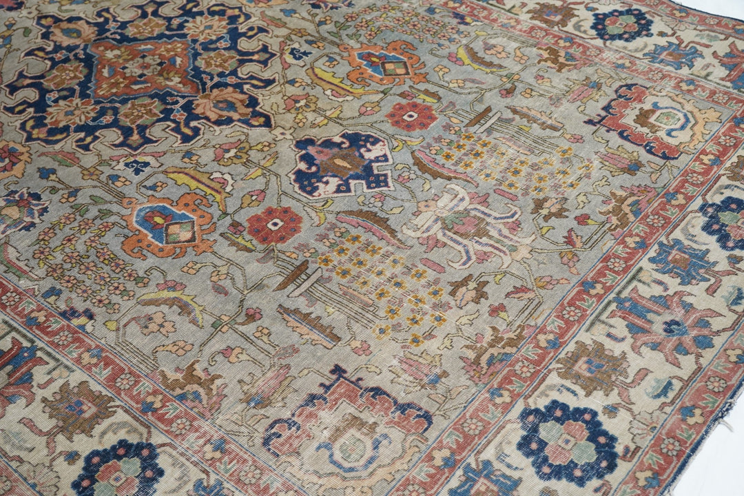 Antique Tabriz Rug 6'4'' x 9'9''