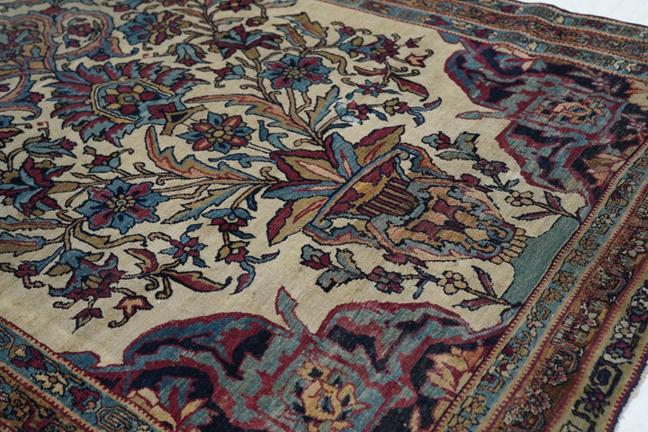 Antique Lavar Kerman Rug 3'10'' x 6'2''