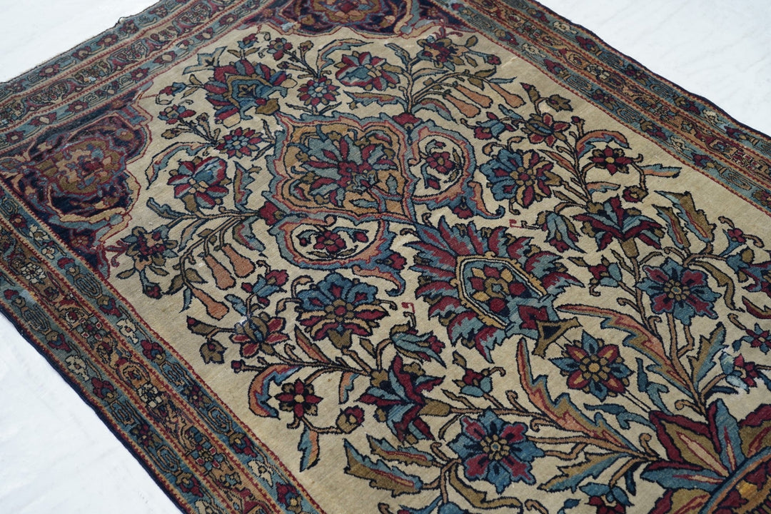 Antique Lavar Kerman Rug 3'10'' x 6'2''