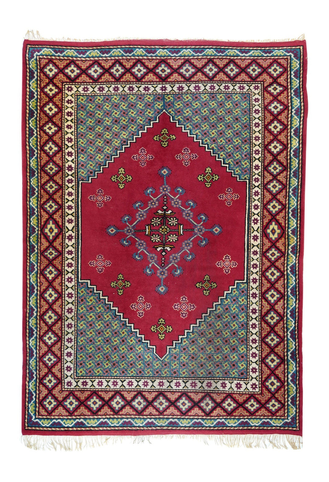 Vintage Moroccan Rug 6'5'' x 8'10''