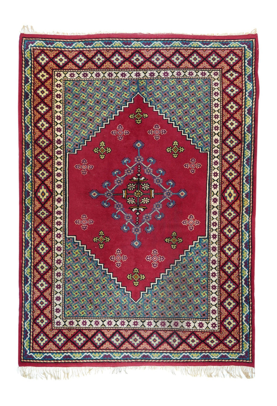 Vintage Moroccan Rug 6'5'' x 8'10''