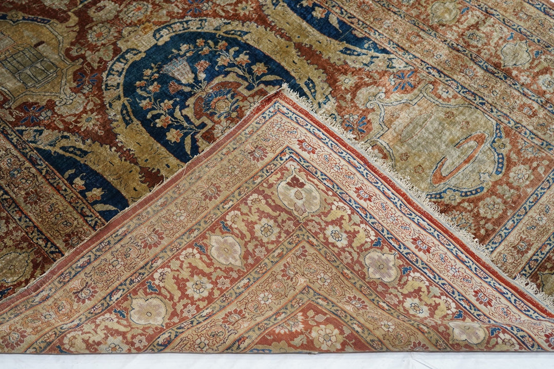 Antique Heriz Rug 4'7'' x 6'1''