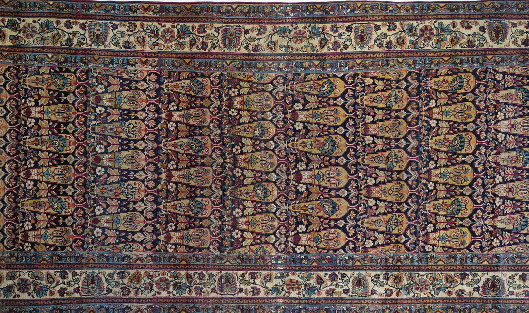 Antique Lavar Kerman Rug 6'2'' x 14'6''