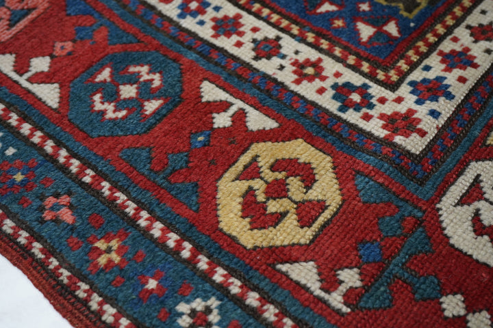 Antique Kazak Rug 4'2'' x 8'0"