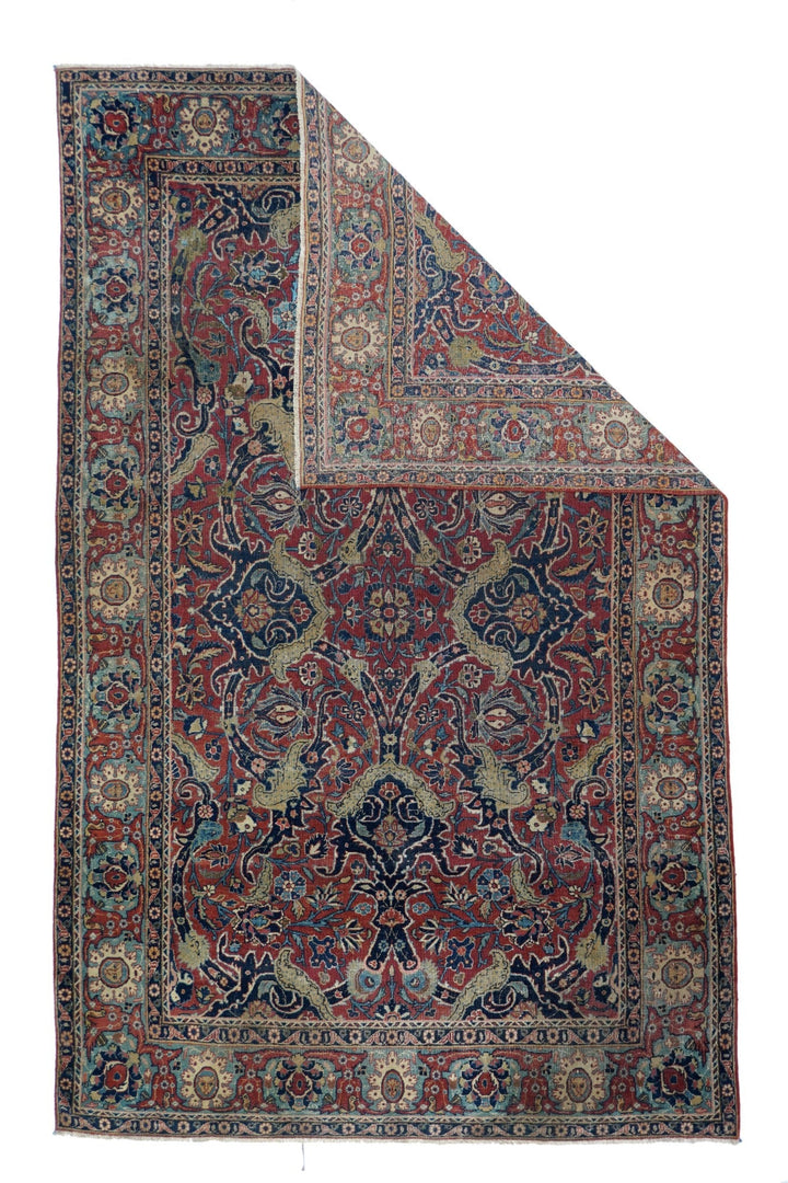 Antique Tehran Rug 4'5'' x 7'1''