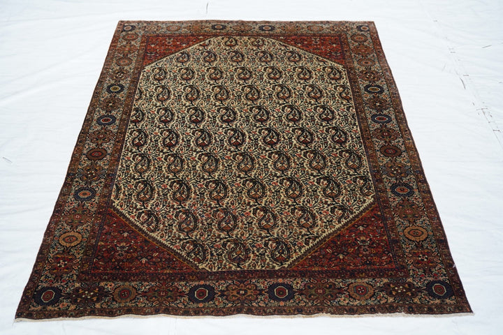 Antique Farahan Sarouk Rug 4'3'' x 6'5''