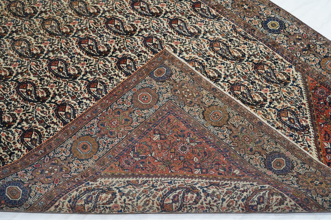 Antique Farahan Sarouk Rug 4'3'' x 6'5''