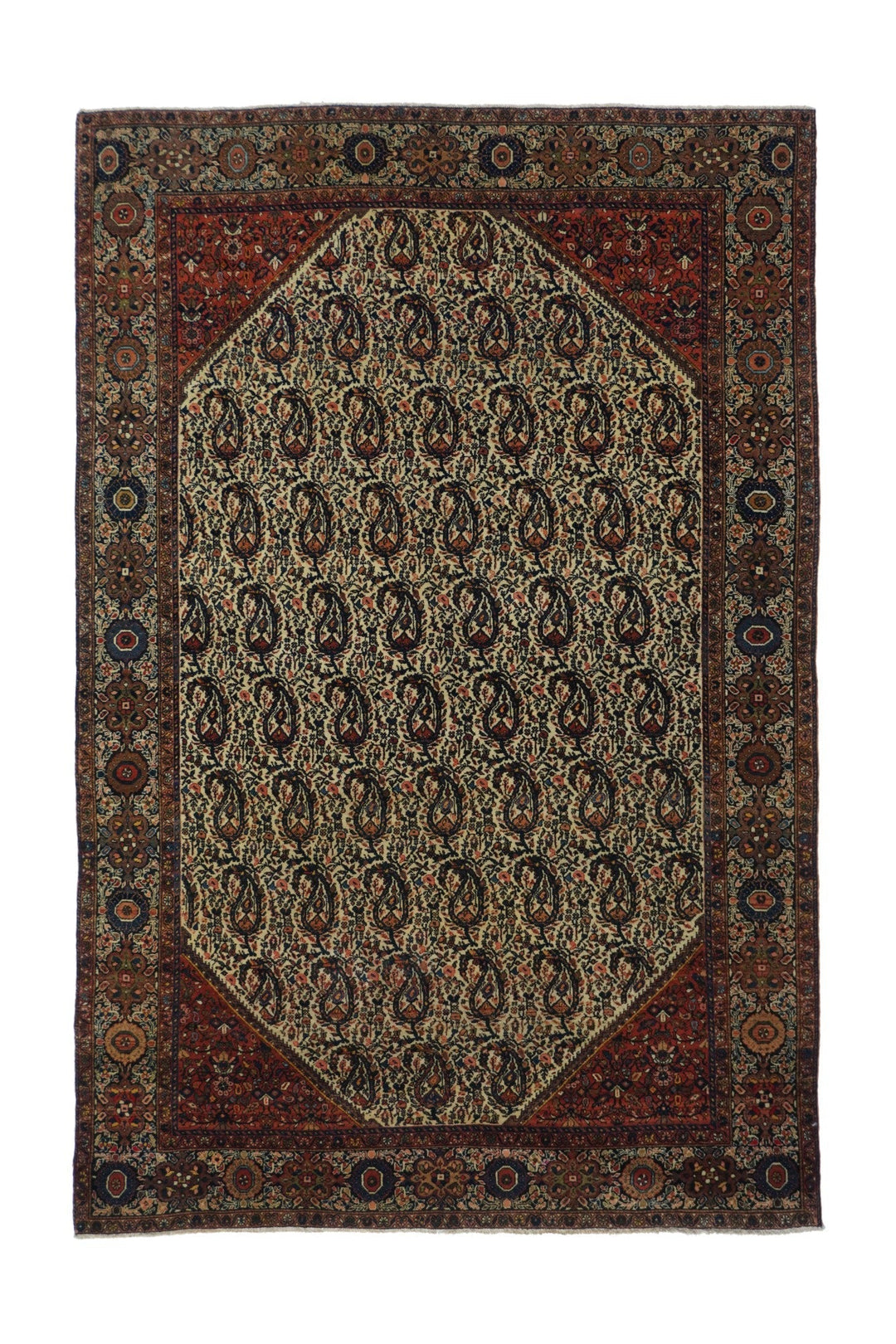 Antique Farahan Sarouk Rug 4'3'' x 6'5''