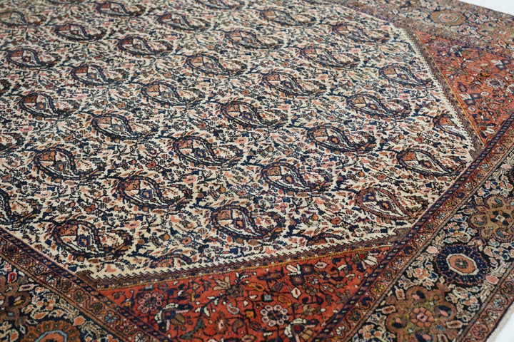 Antique Farahan Sarouk Rug 4'3'' x 6'5''