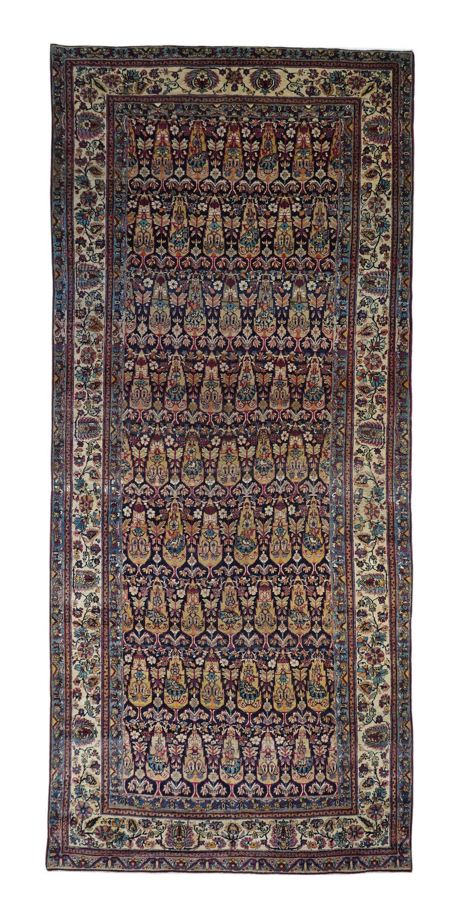 Antique Lavar Kerman Rug 6'2'' x 14'6''