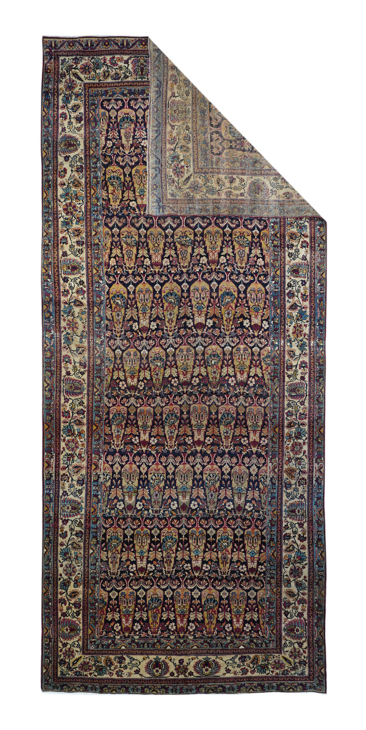 Antique Lavar Kerman Rug 6'2'' x 14'6''