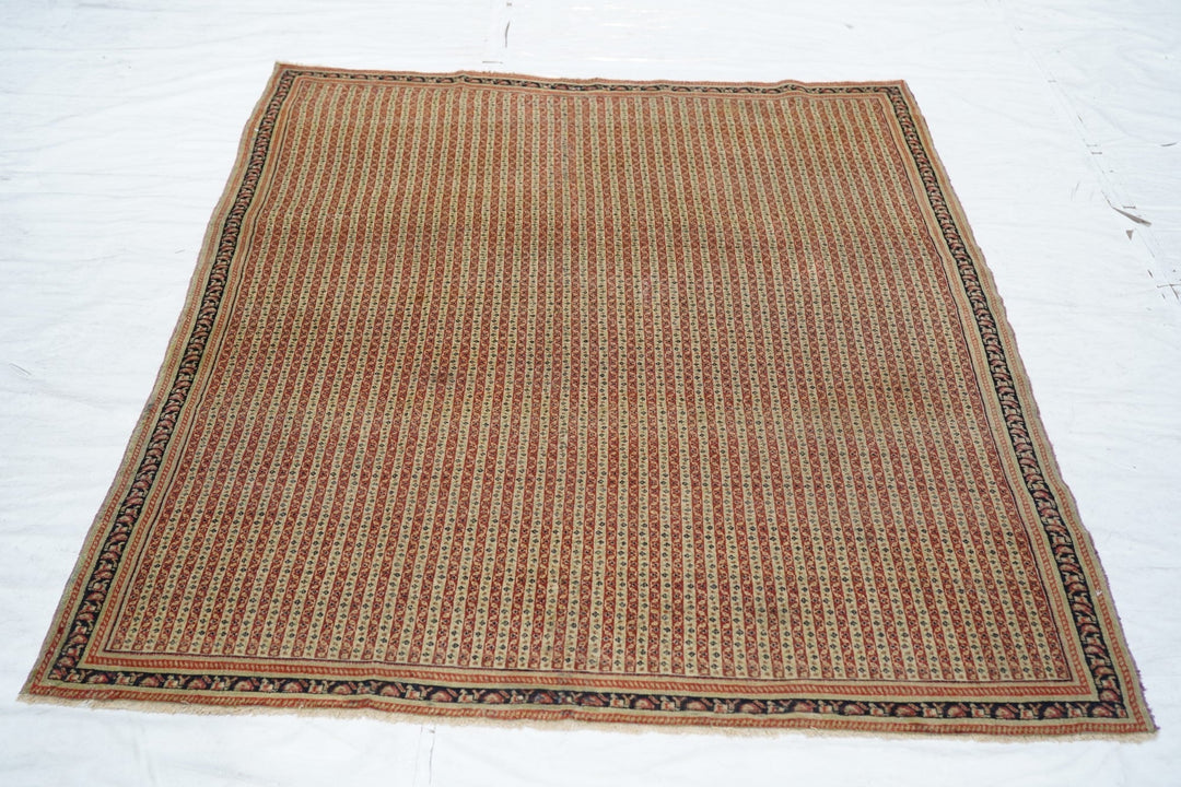 Antique Senneh Rug 4'4'' x 6'0"