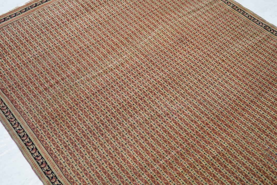 Antique Senneh Rug 4'4'' x 6'0"