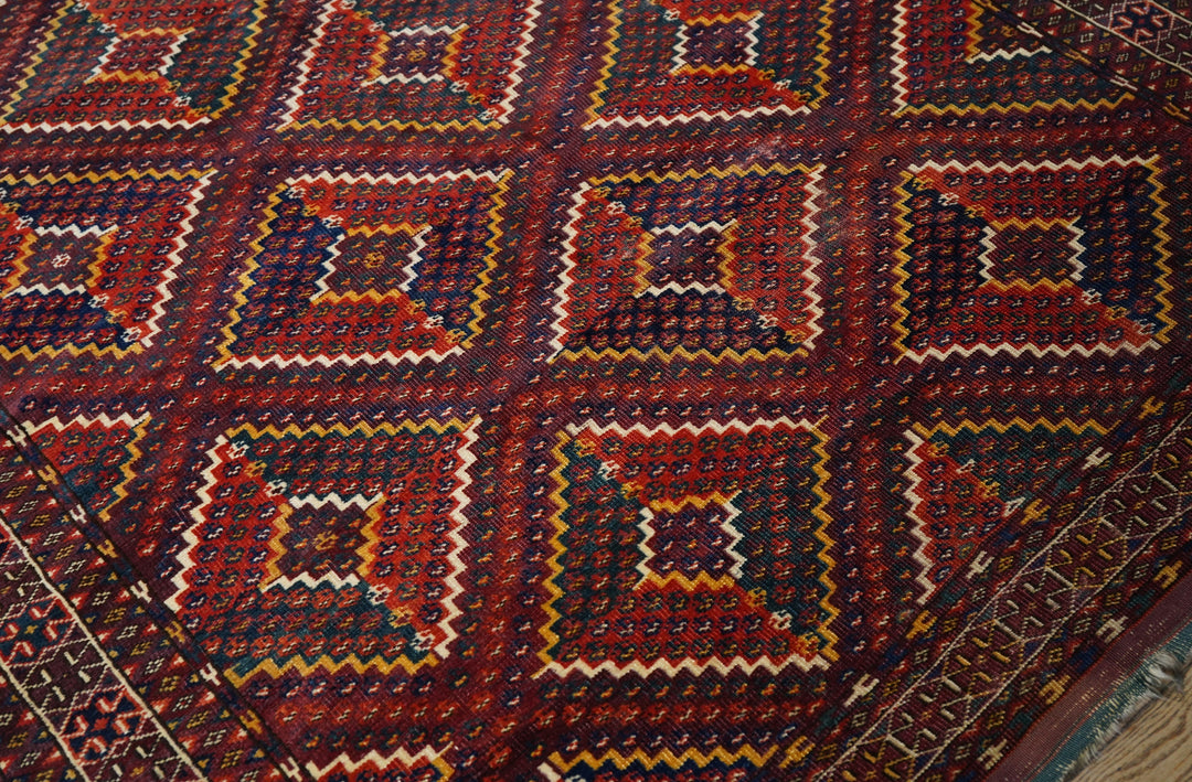 Antique Caucasian Yamud Rug 5'4'' x 15'6''