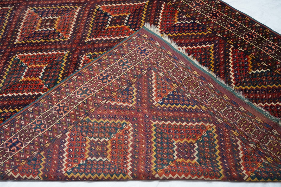 Antique Caucasian Yamud Rug 5'4'' x 15'6''