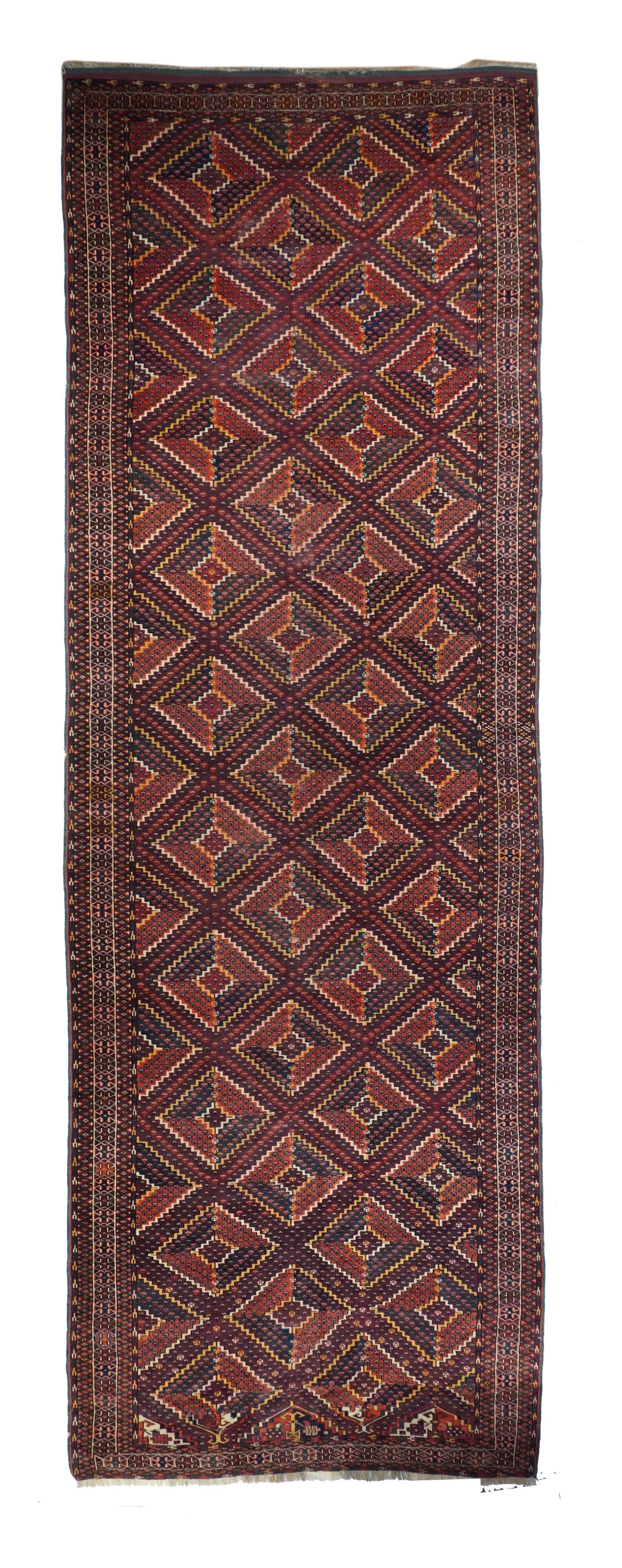 Antique Caucasian Yamud Rug 5'4'' x 15'6''