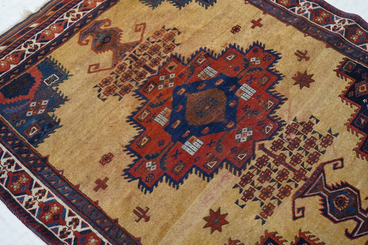 Antique Afshar Rug 3'10'' x 4'8''