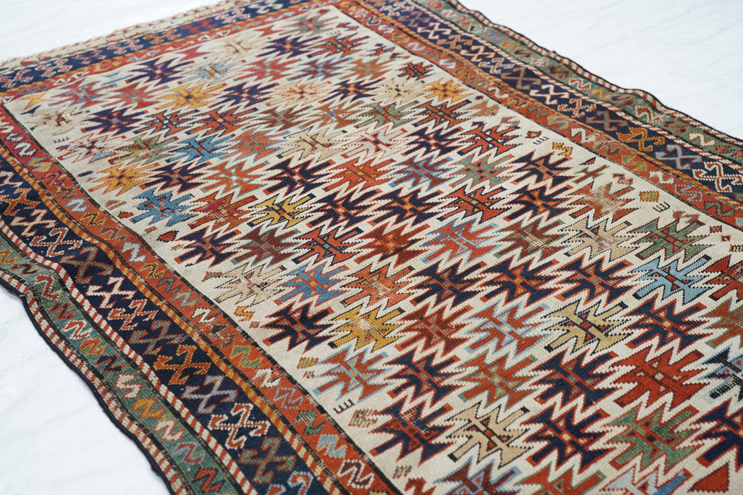 Antique Caucasian Shirvan Rug 3'1'' x 5'5''