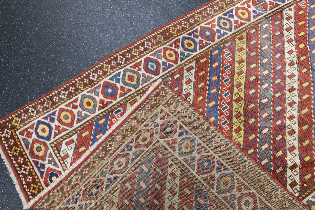 Antique Ganje Kazak Rug 3'11'' x 5'11''