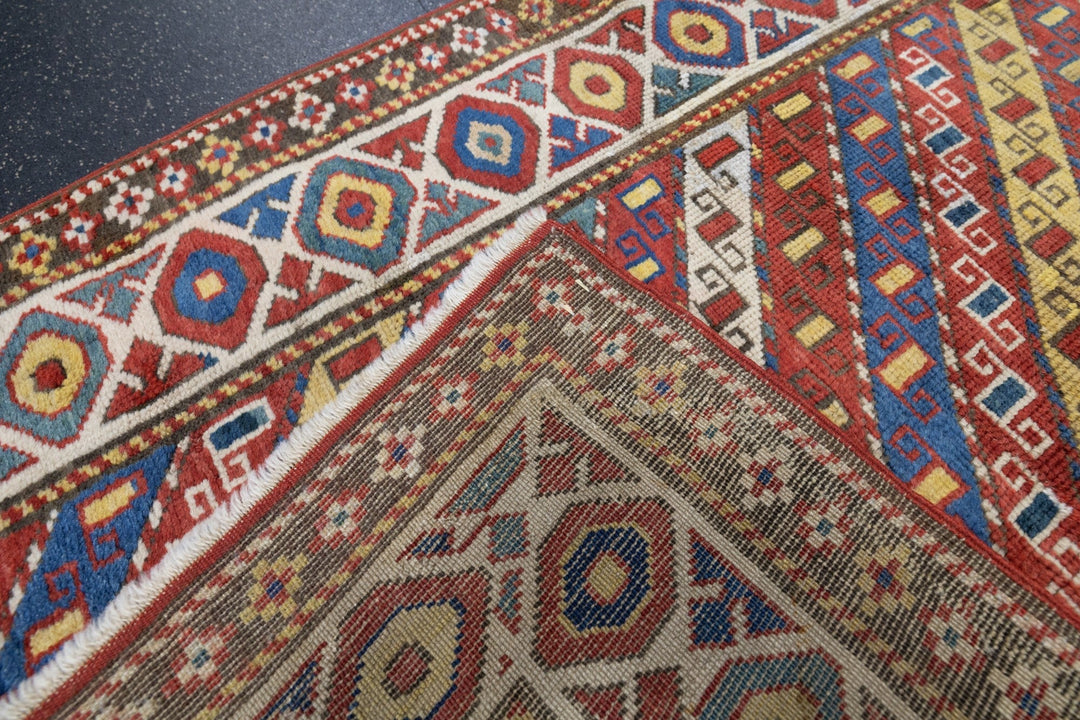 Antique Ganje Kazak Rug 3'11'' x 5'11''