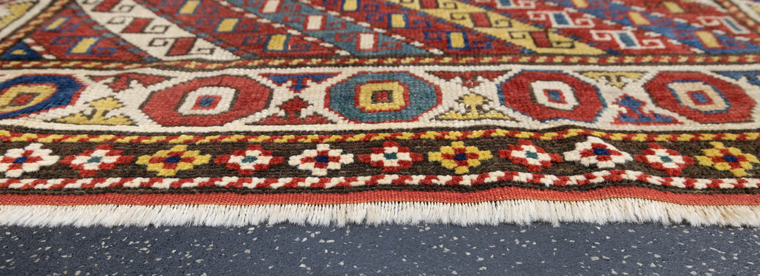 Antique Ganje Kazak Rug 3'11'' x 5'11''