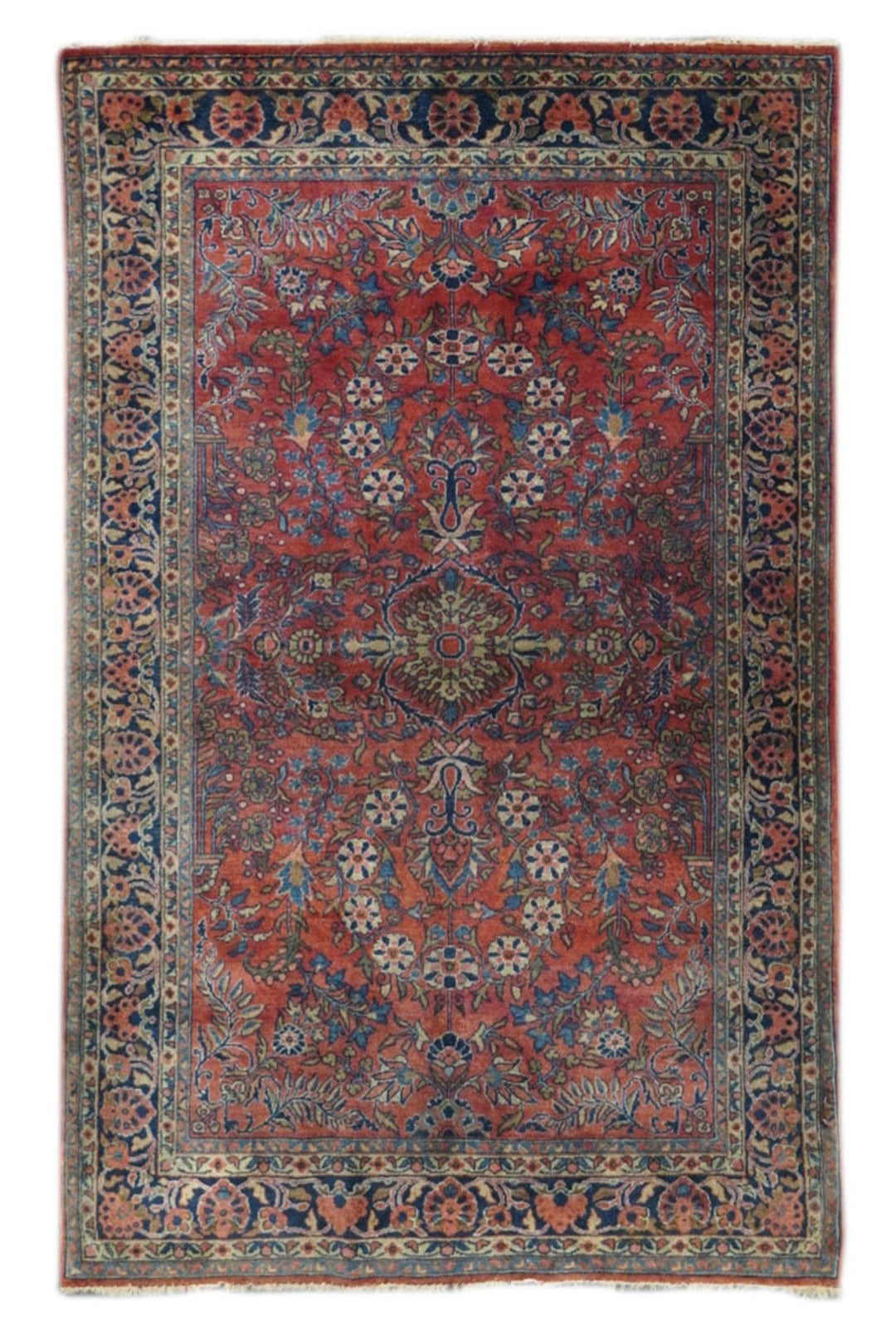 Antique Sarouk Rug 4' x 6'5''