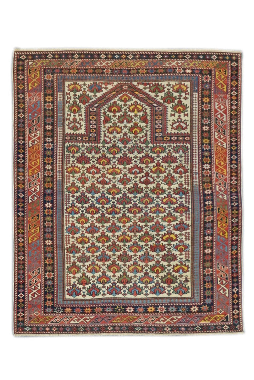 Antique Daghestan Rug 3'11'' x 4'9''