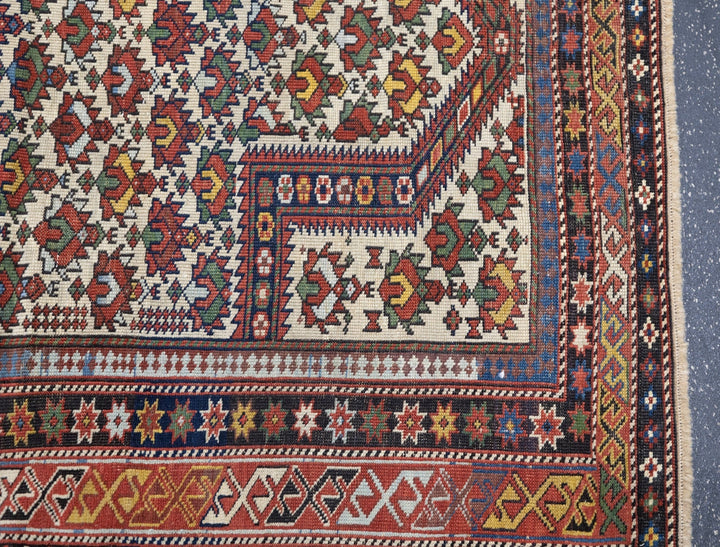 Antique Daghestan Rug 3'11'' x 4'9''