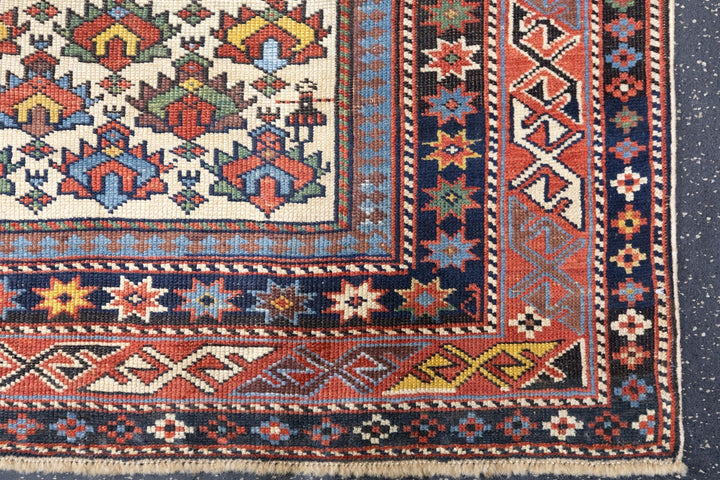 Antique Daghestan Rug 3'11'' x 4'9''